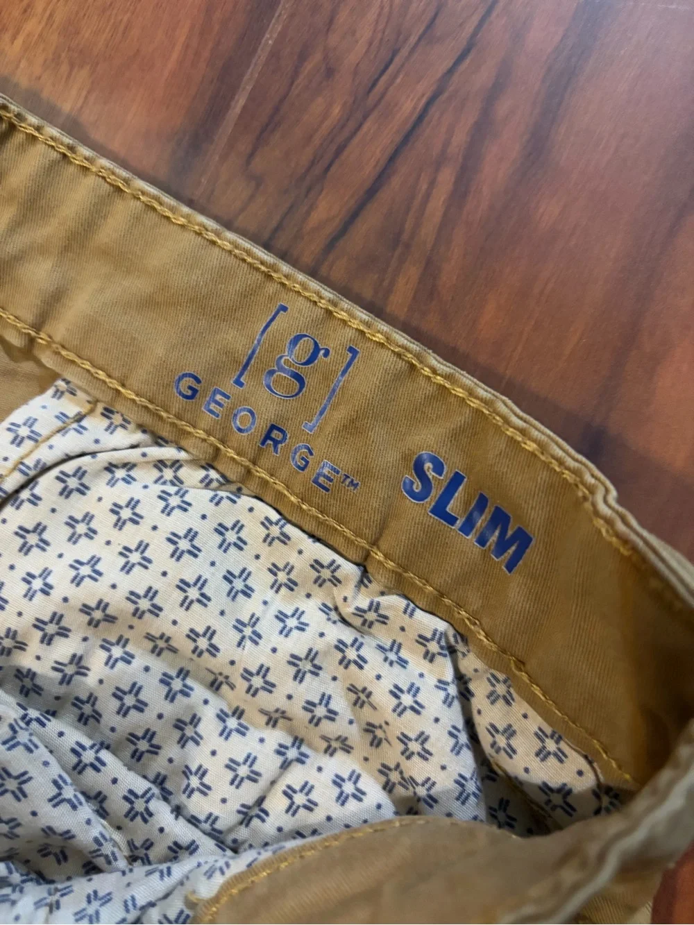 George Men's Tan Chino Pants